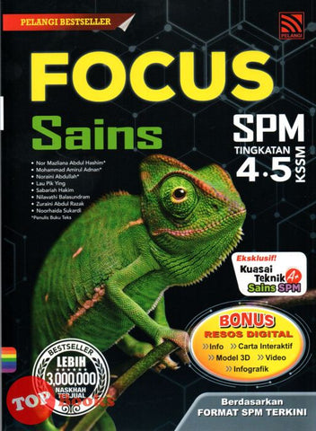 [TOPBOOKS Pelangi] Focus SPM Sains Tingkatan 4 5 KSSM (2023)