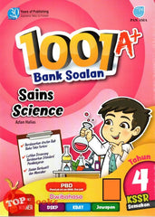 [TOPBOOKS Pan Asia] 1001 A+ Bank Soalan Sains Tahun 4 KSSR Semakan Dwibahasa (2023)