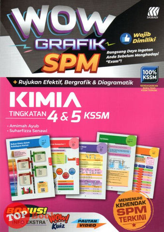 [TOPBOOKS Sasbadi] Wow Grafik SPM Kimia Tingkatan 4 5 KSSM (2023)