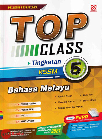 [TOPBOOKS Pelangi] Top Class Bahasa Melayu Tingkatan 5 KSSM (2021)