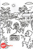 [TOPBOOKS Pinko Kids] Colouring Book Malaysian Childhood