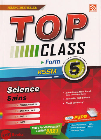 [TOPBOOKS Pelangi] Top Class Science Form 5 KSSM Dwibahasa (2021)