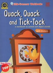 [TOPBOOKS Pelangi Kids] Little Grammar Workbooks with Stickers Quack, Quack and Tick-Tock (animal and object sounds)