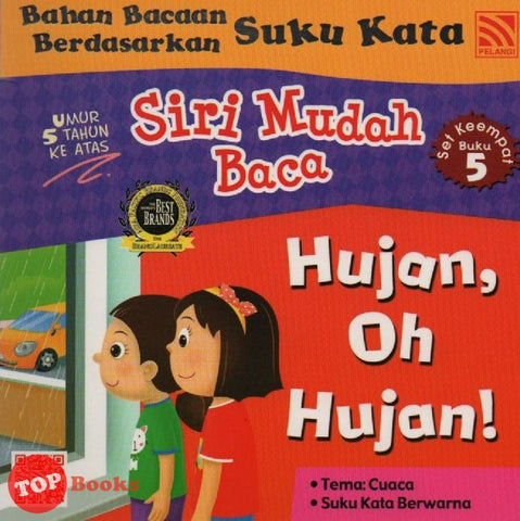 [TOPBOOKS Pelangi Kids] Siri Mudah Baca Set Keempat Buku 5 Hujan, Oh Hujan!