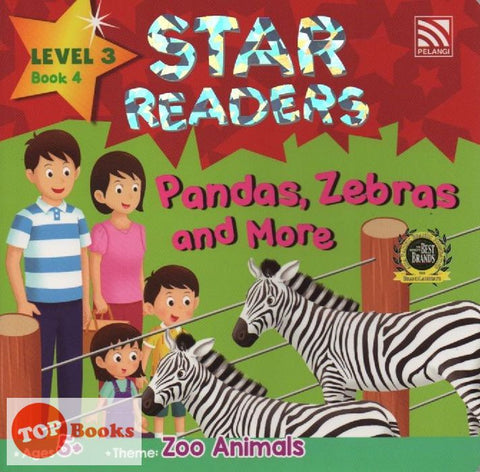 [TOPBOOKS Pelangi Kids] Star Readers Level 3 Book 4 Pandas, Zebras and More