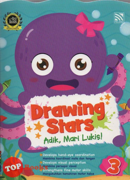 [TOPBOOKS Pelangi Kids] Drawing Stars Adik, Mari Lukis Buku 3