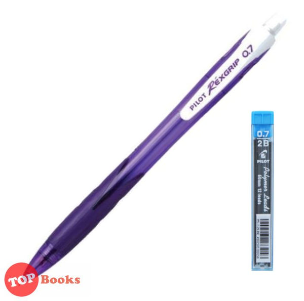 [TOPBOOKS Pilot] Rexgrip Mechanical Pencil 0.7 (Purple)