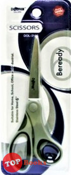 [TOPBOOKS Dolphin] Beready Scissors 6" DOL-3105