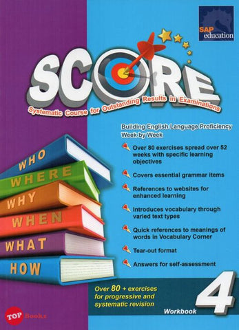 [TOPBOOKS SAP SG] Score English Workbook 4