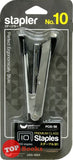 [TOPBOOKS Unicorn] Stapler Set No. 10 USS-10EK (Black)
