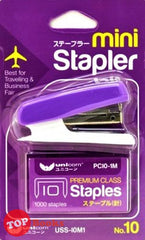 [TOPBOOKS Unicorn] Mini Stapler Set No. 10 USS-10M1 (Purple)