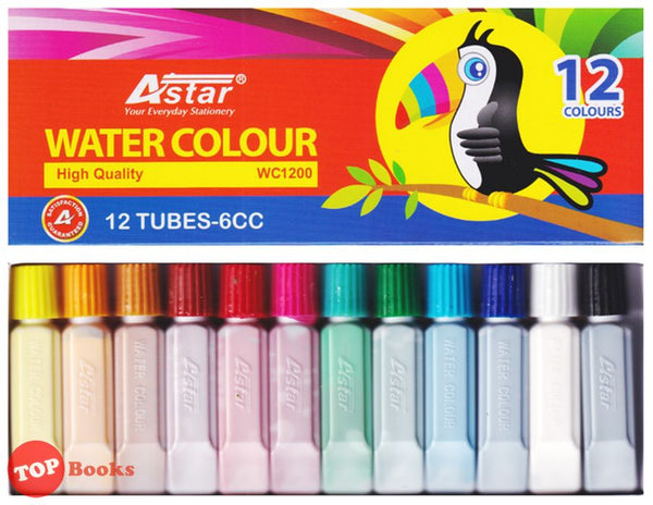 [TOPBOOKS AStar] Water Colour High Quality 12 Tubes (6 cc)