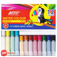 [TOPBOOKS AStar] Water Colour High Quality 12 Tubes (4x9+8x6 cc)